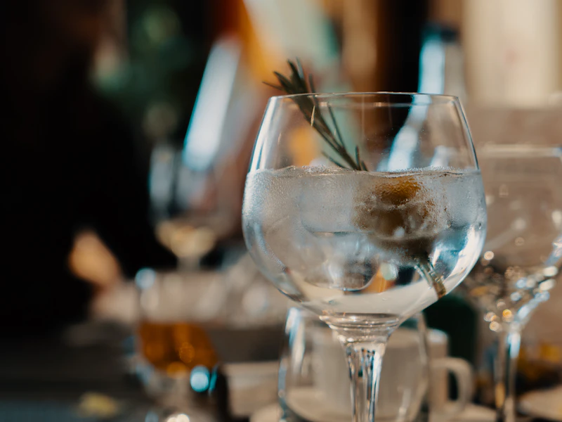 Glassware category direction — gin balloon glasses for bar service