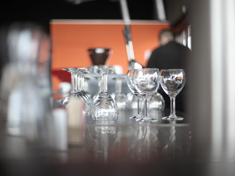 Glassware category direction — bar glassware close-up