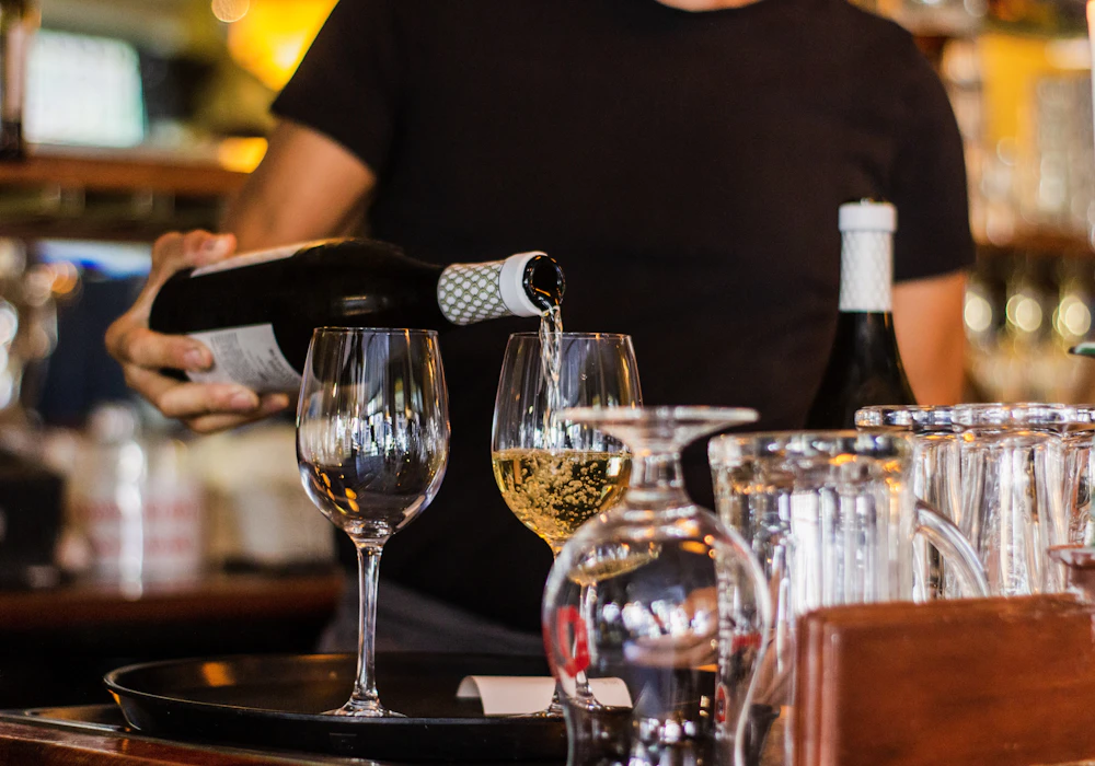 Venue presentation mood — hospitality drinks presentation and glassware