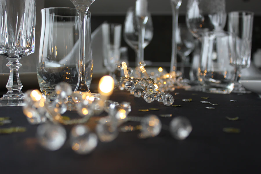 Venue presentation mood — event glassware for weddings and celebrations