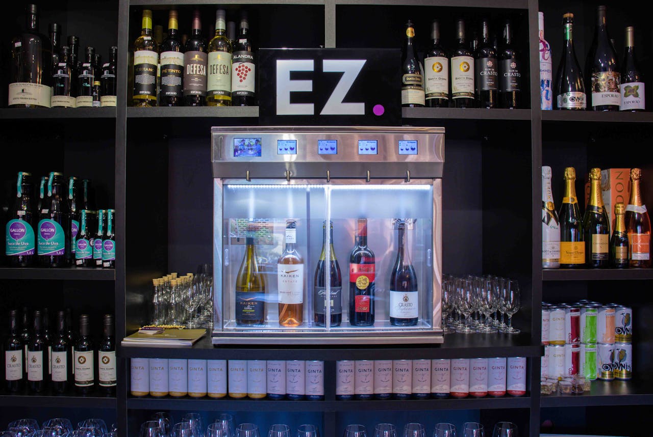 About Diverse alcoholic beverages displayed in EZ store Monte Verde. Perfect for bars, restaurants.